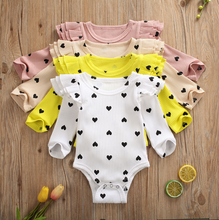 Load image into Gallery viewer, Ruffled Heart Onesies
