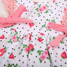 Load image into Gallery viewer, Strawberry Lace Romper
