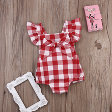 Load image into Gallery viewer, Plaid Romper Outfit

