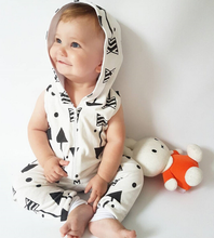 Load image into Gallery viewer, Hooded Arrow Romper
