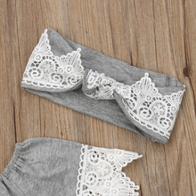 Load image into Gallery viewer, Lace Romper with Headband (Multiple Colors)
