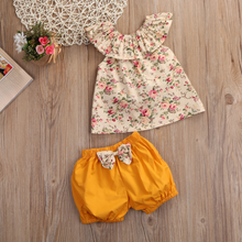 Load image into Gallery viewer, Floral Ruffle Top &amp; Shorts
