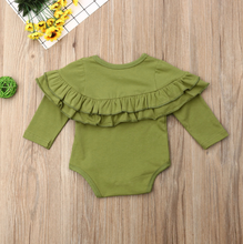 Load image into Gallery viewer, Ruffle Trim Onesie (Multiple Colors)
