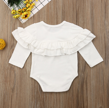 Load image into Gallery viewer, Ruffle Trim Onesie (Multiple Colors)
