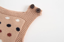 Load image into Gallery viewer, Knitted Polka Dot Onesie

