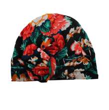 Load image into Gallery viewer, Floral Bow Beanie Hat
