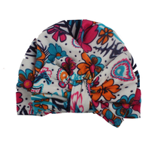 Load image into Gallery viewer, Floral Bow Beanie Hat
