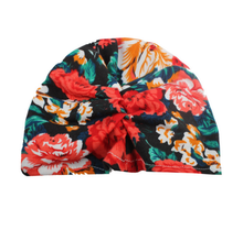 Load image into Gallery viewer, Floral Bow Beanie Hat
