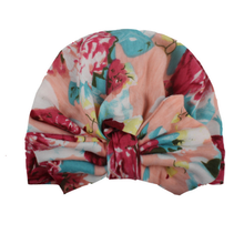 Load image into Gallery viewer, Floral Bow Beanie Hat
