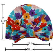 Load image into Gallery viewer, Floral Bow Beanie Hat
