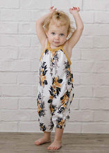 Load image into Gallery viewer, Floral Fall Romper for Baby Girl
