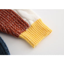 Load image into Gallery viewer, Knitted Patchwork Romper
