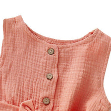 Load image into Gallery viewer, Button Up Bow Romper
