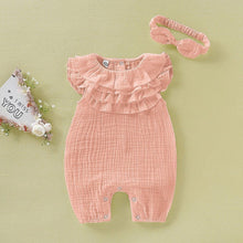 Load image into Gallery viewer, Ruffled Romper with Headband
