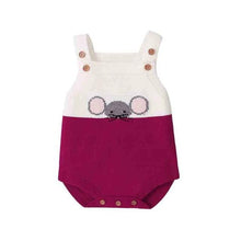 Load image into Gallery viewer, Knitted Mouse Romper
