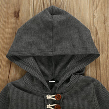 Load image into Gallery viewer, Button Hoodie Romper (Multiple Colors)
