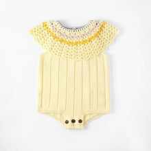 Load image into Gallery viewer, Knitted Yellow Romper
