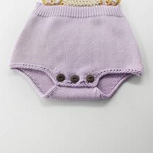 Load image into Gallery viewer, Knitted Lavender Romper

