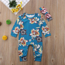 Load image into Gallery viewer, Flower Onesie with Glitter Headband
