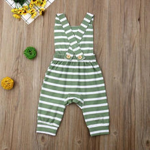 Load image into Gallery viewer, Olive Striped Romper
