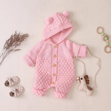 Load image into Gallery viewer, Knitted Pom Pom Romper (Multiple Colors)
