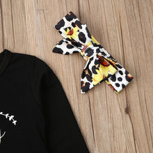 Load image into Gallery viewer, Sassy Little Soul Floral Leopard Print Outfit
