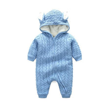 Load image into Gallery viewer, Rabbit Ear Knitted Romper
