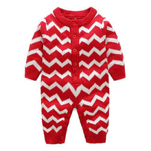Load image into Gallery viewer, Chevron Knitted Romper (2 Colors)
