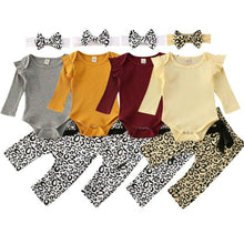Load image into Gallery viewer, Baby Girl Leopard Print Outfits
