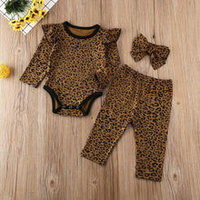 Load image into Gallery viewer, Leopard Print Outfit with Headband
