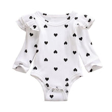 Load image into Gallery viewer, Ruffled Heart Onesies
