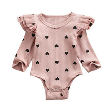 Load image into Gallery viewer, Ruffled Heart Onesies

