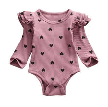 Load image into Gallery viewer, Ruffled Heart Onesies
