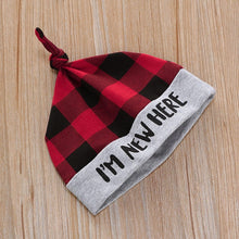 Load image into Gallery viewer, Plaid Ladies I Have Arrived Bow Tie Outfit with Hat
