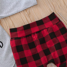 Load image into Gallery viewer, Plaid Ladies I Have Arrived Bow Tie Outfit with Hat
