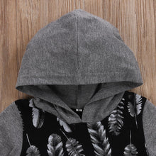 Load image into Gallery viewer, Hooded Feather Romper (Short or Long Sleeve)
