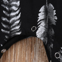Load image into Gallery viewer, Hooded Feather Romper (Short or Long Sleeve)
