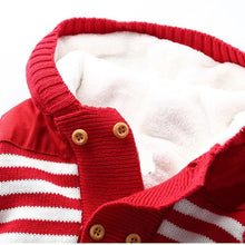 Load image into Gallery viewer, Striped Winter Knitted Romper (Multiple Colors)
