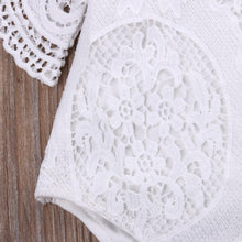 Load image into Gallery viewer, Long Sleeve Lace Romper Baby Girl Outfit
