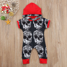 Load image into Gallery viewer, Hooded Skull Romper
