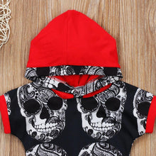 Load image into Gallery viewer, Hooded Skull Romper
