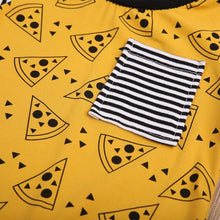 Load image into Gallery viewer, Pizza &amp; Stripes Onesie
