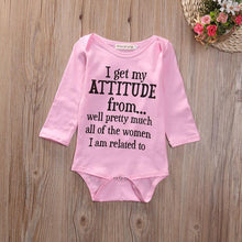 Load image into Gallery viewer, Pink Attitude Onesie
