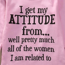 Load image into Gallery viewer, Pink Attitude Onesie
