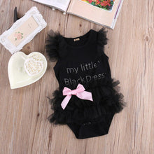 Load image into Gallery viewer, Little Black Dress Tutu Romper

