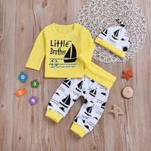 Load image into Gallery viewer, Little Brother Sailboat Outfit
