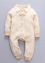 Load image into Gallery viewer, Cotton Bow Tie Romper
