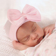 Load image into Gallery viewer, Newborn Baby Girl Bow Hat
