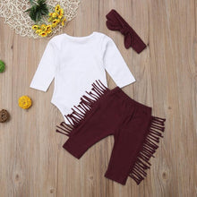 Load image into Gallery viewer, Dream Catcher Romper Tassel Pants Headband Outfit

