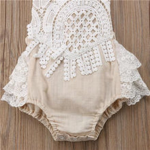 Load image into Gallery viewer, Sleeveless Laced Ruffle Romper
